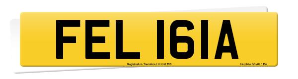 Registration number FEL 161A